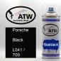 Preview: Porsche, Black, L041 / 700: 400ml Sprühdose, von ATW Autoteile West.